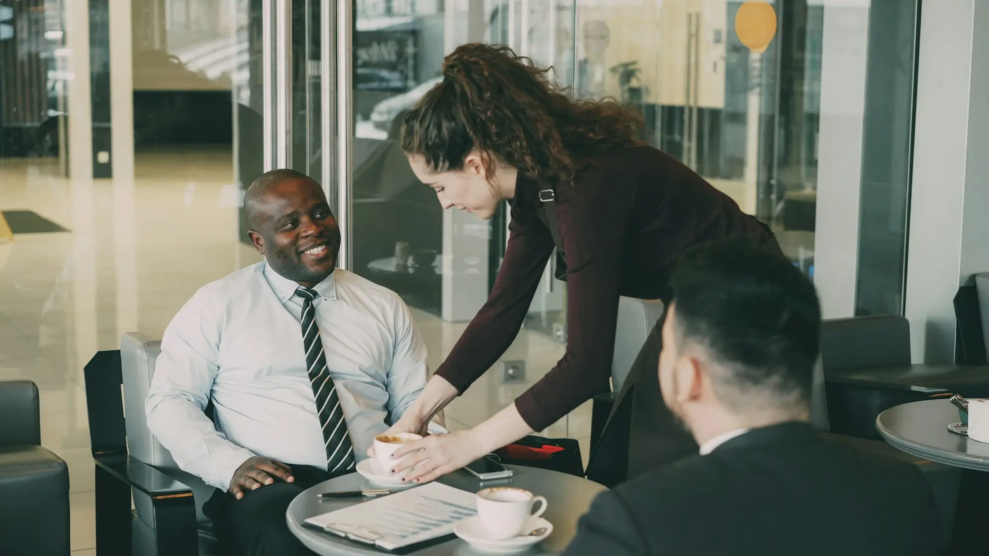 Accountant office consulting client