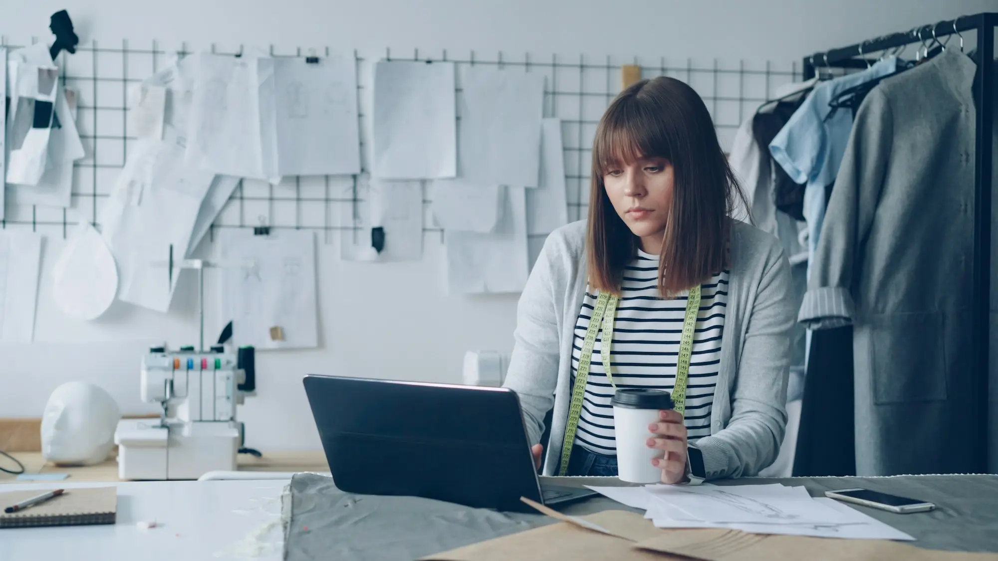 Owner reviewing credit report