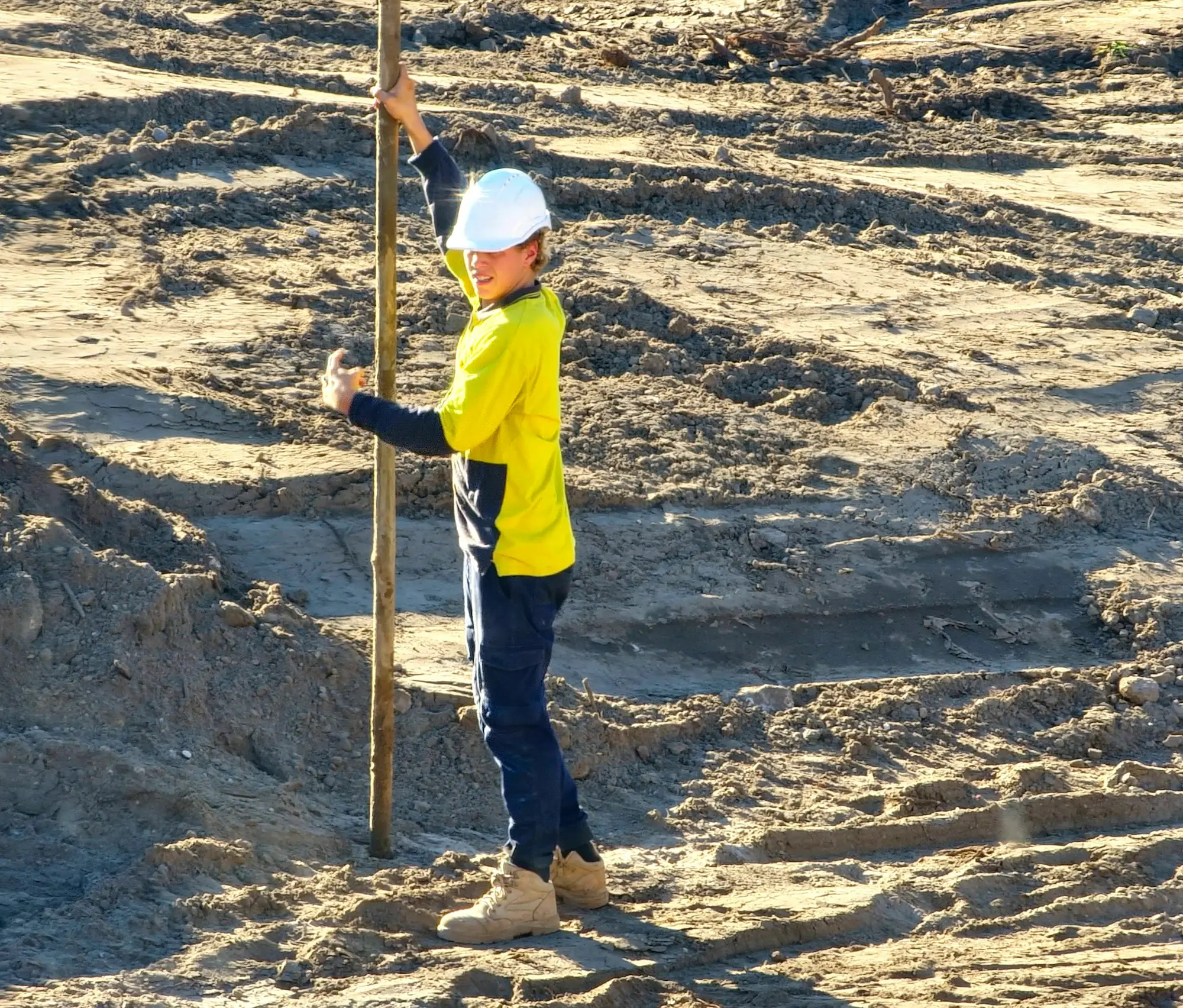 Tradie ute job site in an Australian small business setting