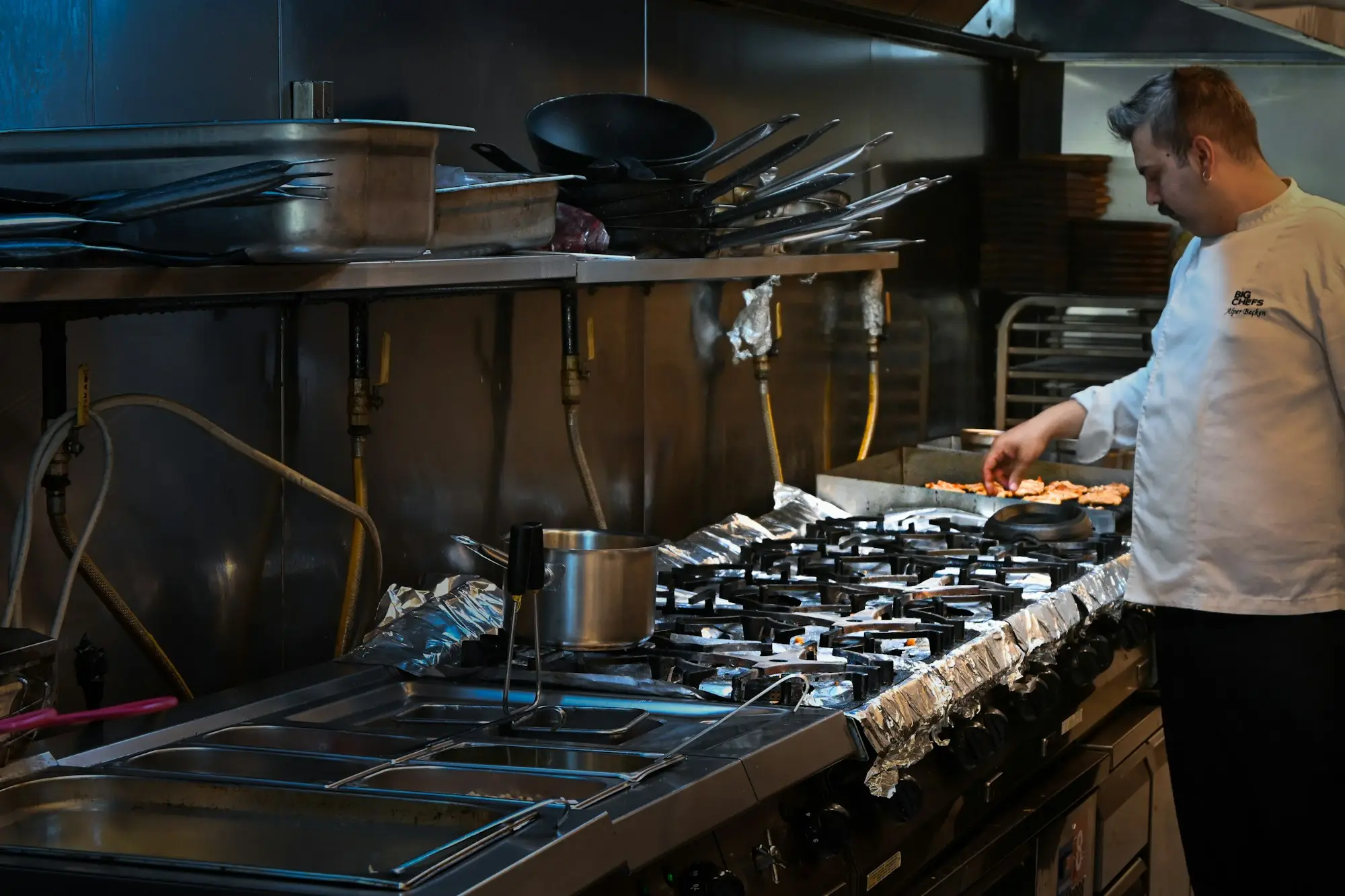 Restaurant kitchen chef owner