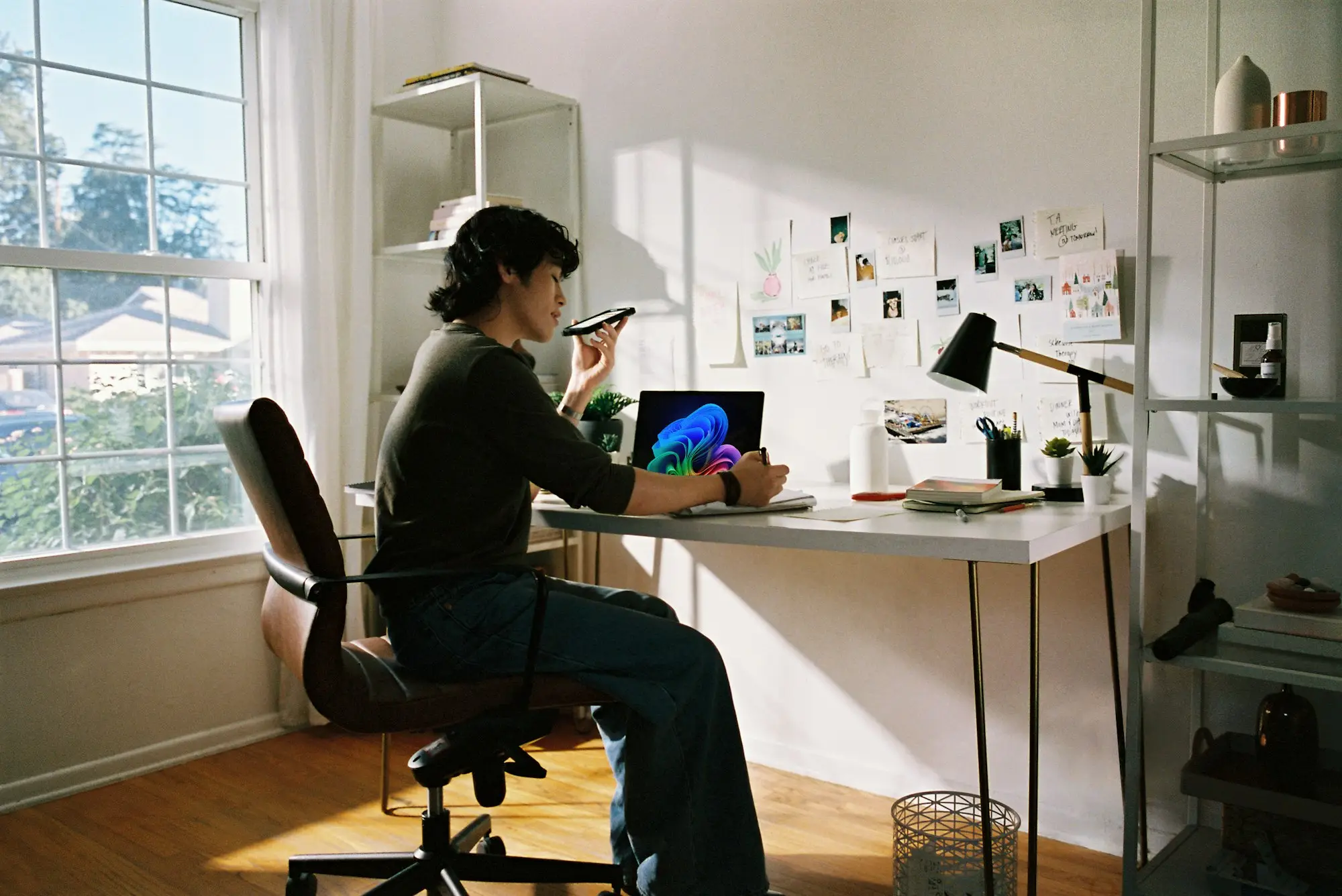 Sole trader laptop kitchen